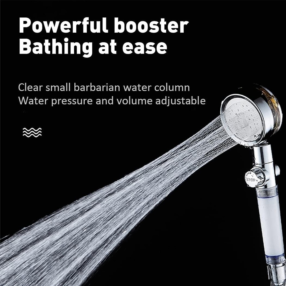 Luxury Features Handheld Shower Head with Powerful Filtration & Pause Switch