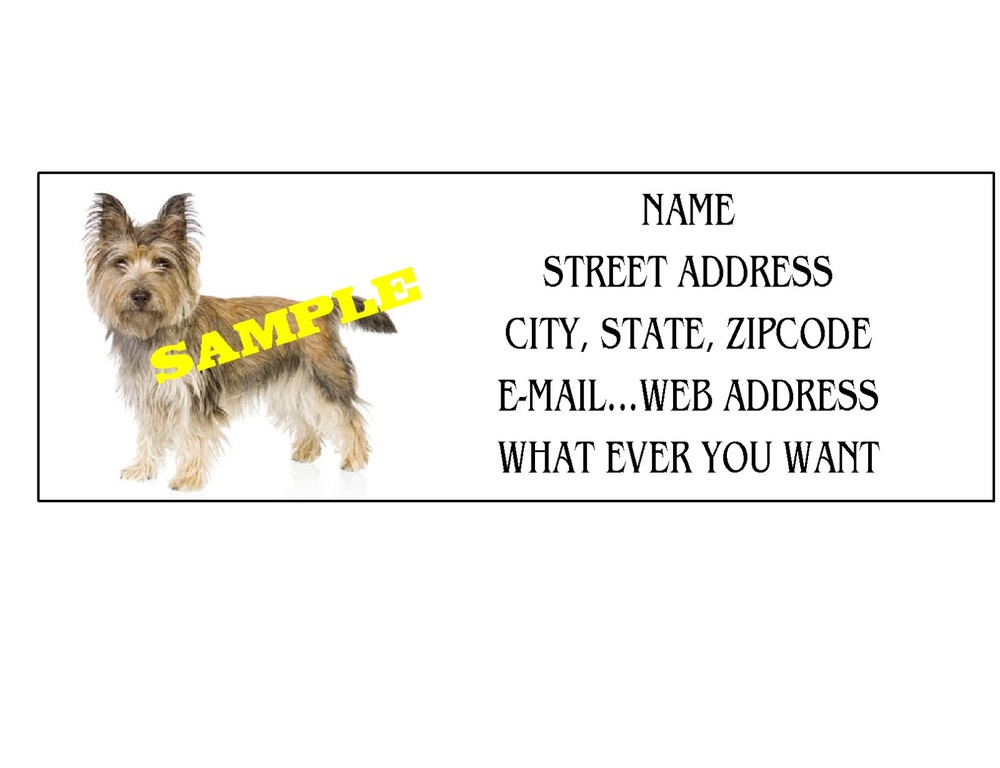TERRIER ADDRESS LABELS COOL!!! #1
