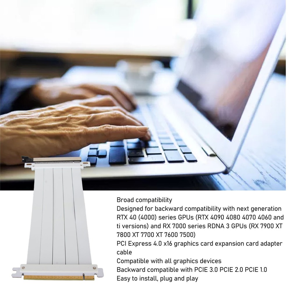 Flexible PCIE 4.0 X16 Extender Riser Cable For Graphics Card