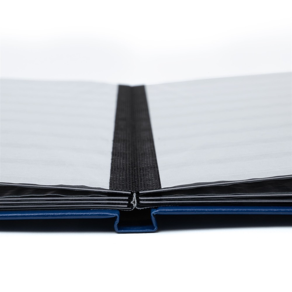 Stamp Collection Stockbook 9x12 16 Black Pages Lighthouse A4 Blue 9 Rows Album