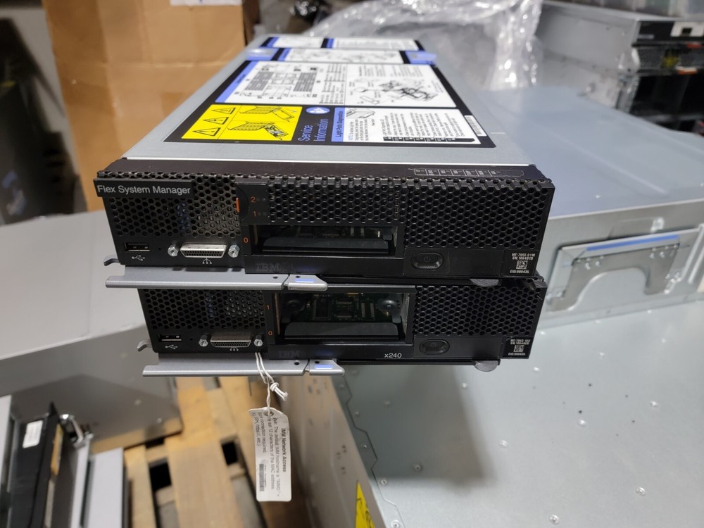 IBM 7955-01M Flex System Manager Blade Node Dual Xeon CPUs 32GB RAM