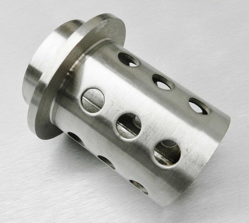 Perforated Casting Flask 2-1/2" x 4" Flask Vacuum Casting Stainless 1/8" Wall