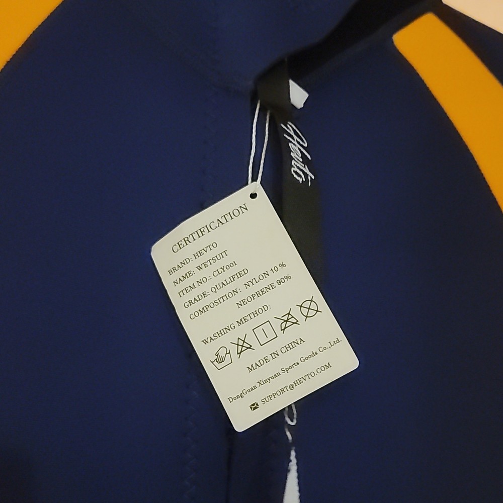 Heyto Pluto-1 Men's Wetsuit Medium Blue Orange