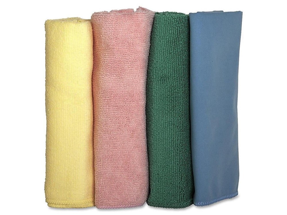 Microfiber Cleaning Cloths Assorted 4 Count 4 Pack