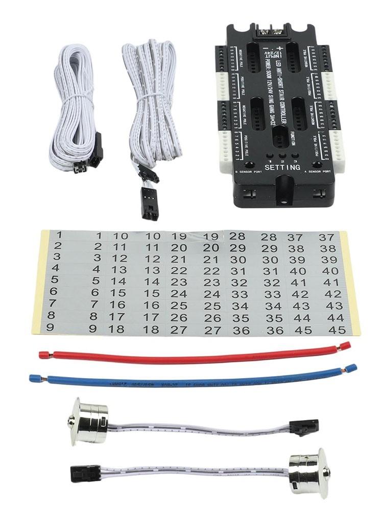 LED Stair Lighting Controller with Sensitive Motion Detection Features