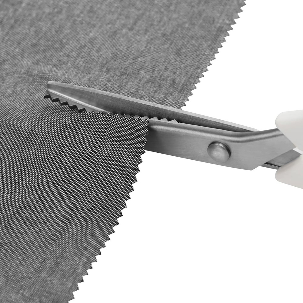 9" Ergonomic Pinking Shears - Precision Zig Zag Craft Scissors for All Fabrics