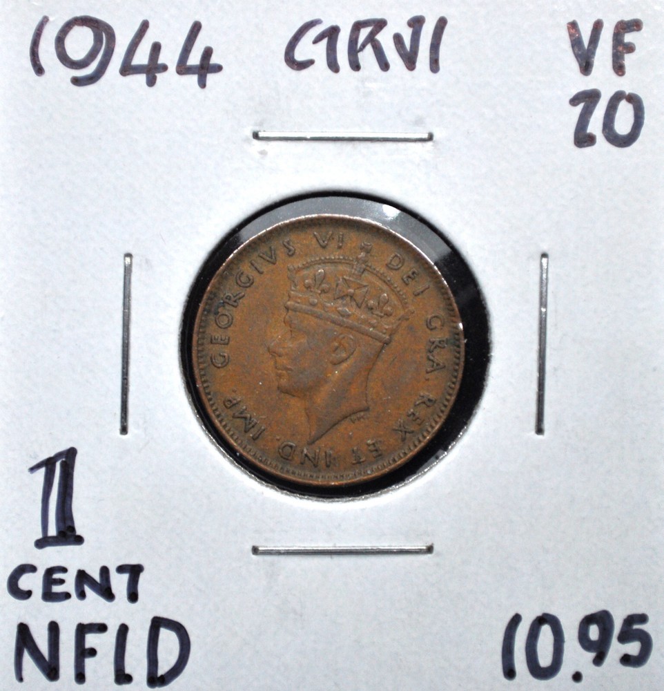 1944 Newfoundland One Cent