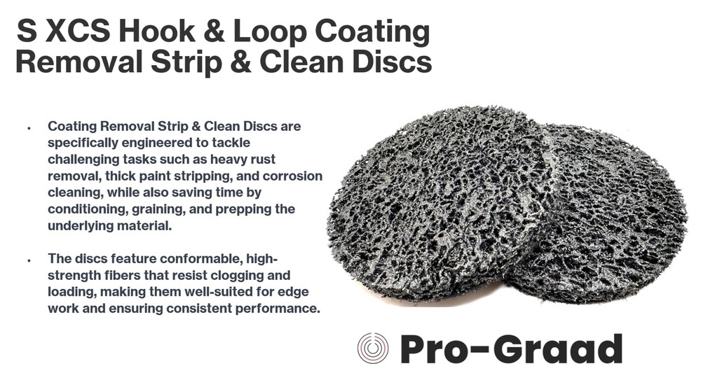 2 Pack 7” Diameter S XCS Hook and Loop Coating Removal Disc, Silicon Carbide ...