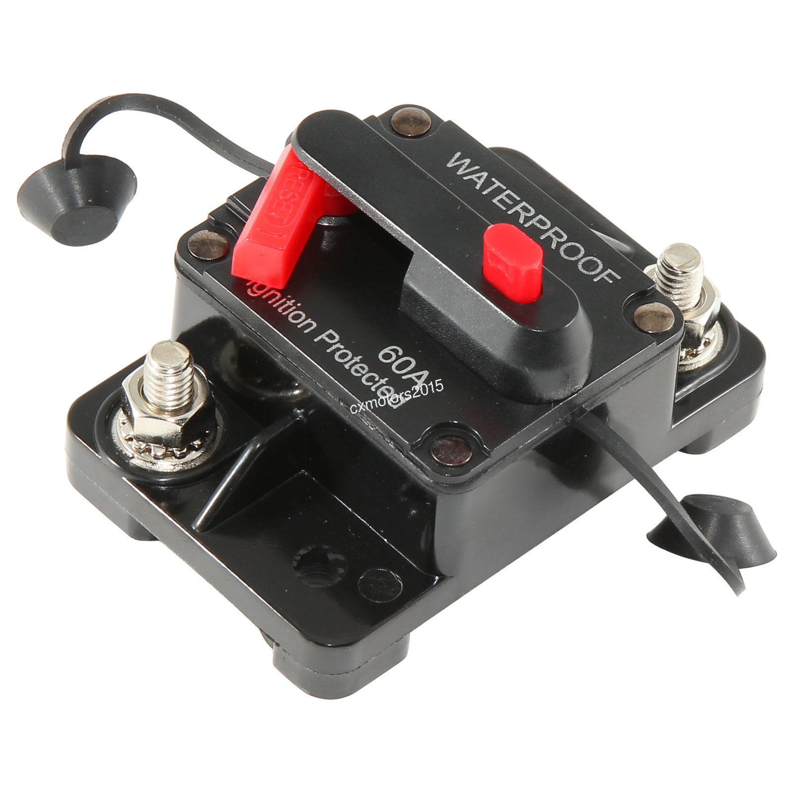 Electric Trolling Motor 60Amp Fuse Marine Circuit Breaker for Audio System Fuse