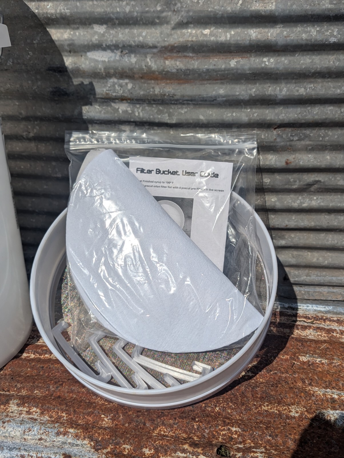 Maple Syrup Bucket Vacuum Filter