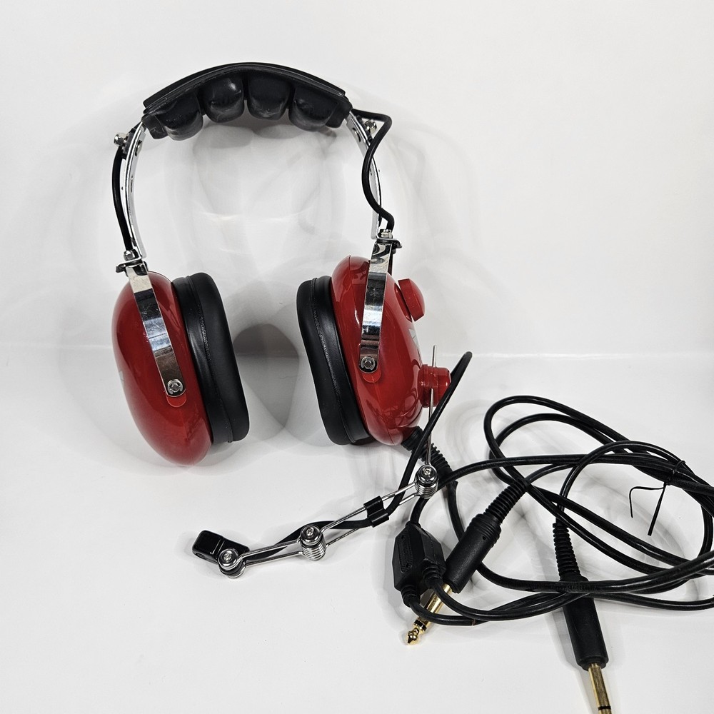 AVCOMM AC-250PNR Red Headset Bundle With Accessories #2