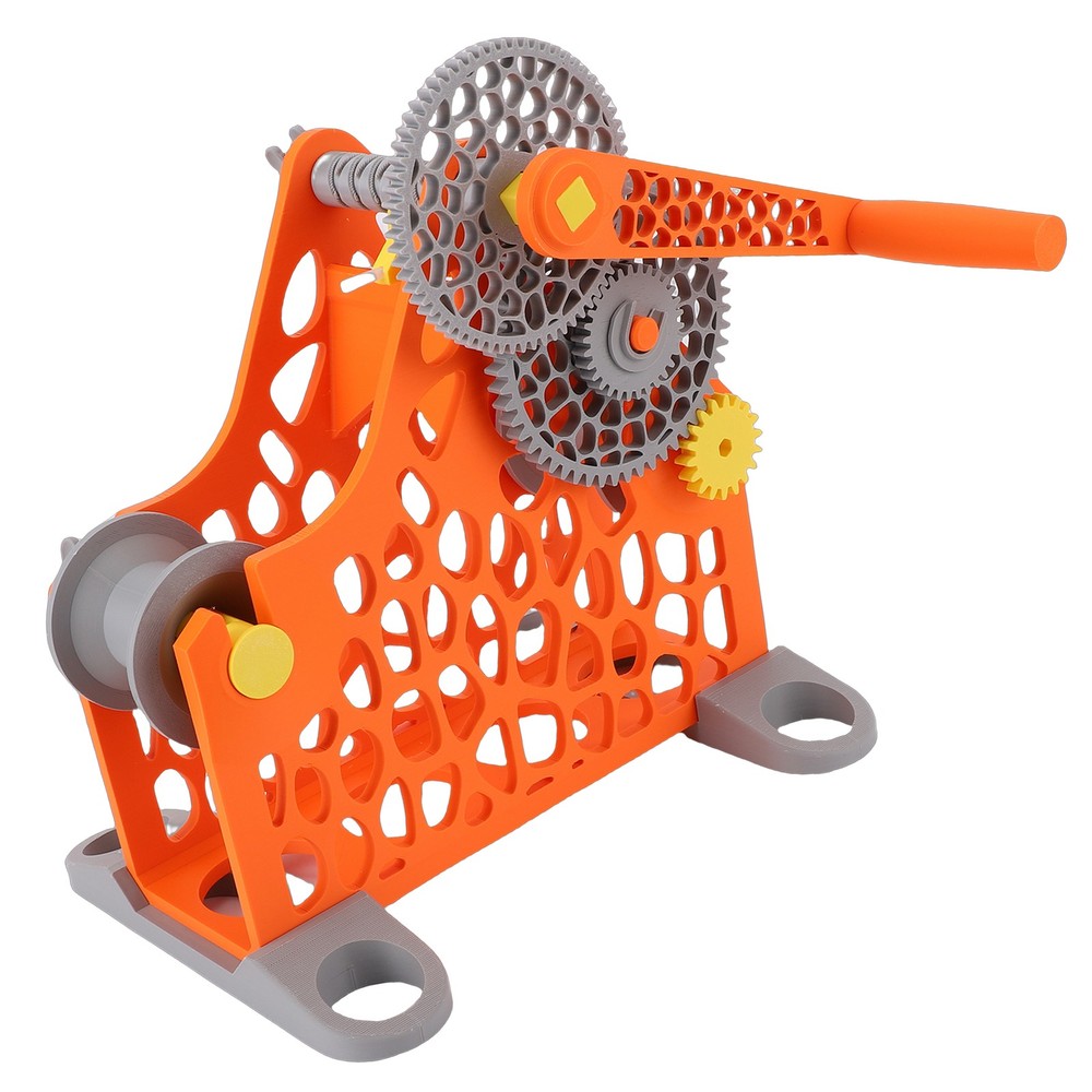 1-3D Printer Filament Respooler Hand Cranked 1kg 3D Printer Spool Rewinder