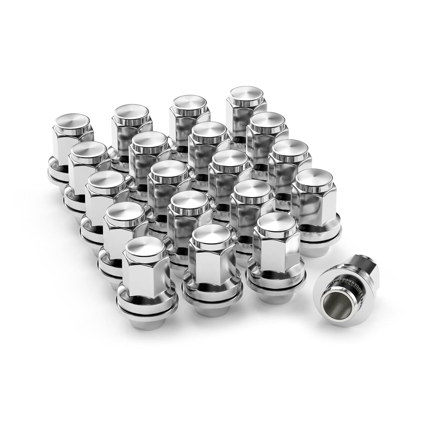20x Chrome Toyota Lexus OEM Factory Lug Nuts M14x1.5 Fit Tundra Sequoia LX LS LC