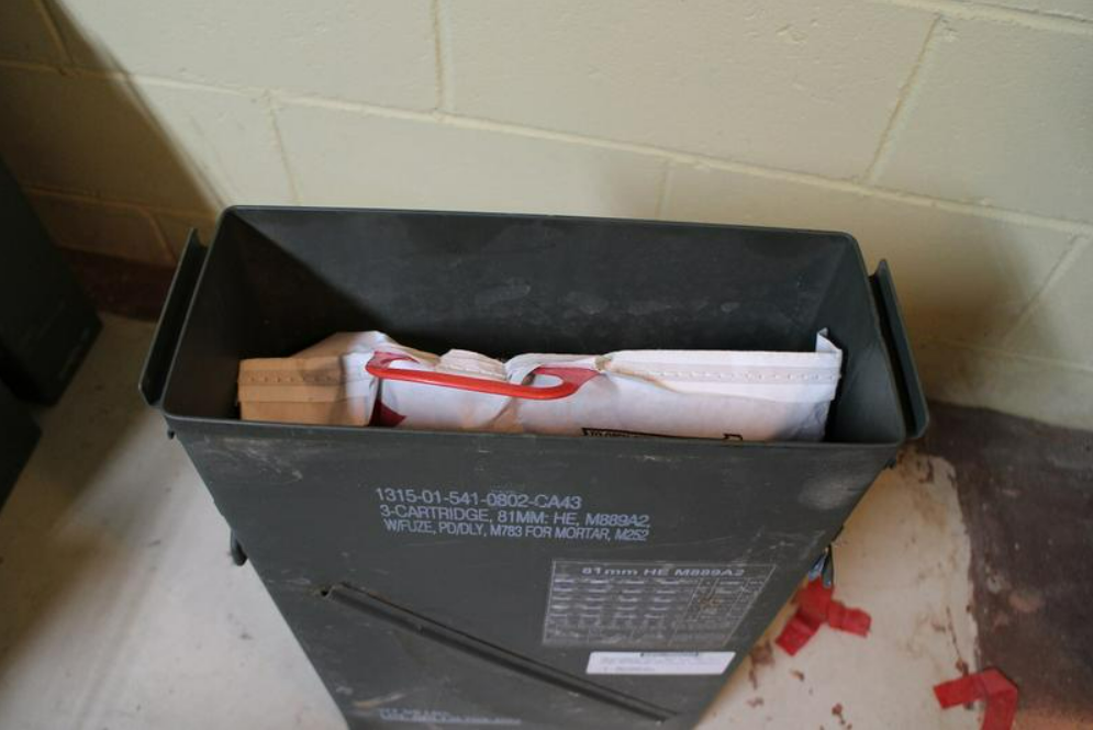 (3-Pack) PA156 81mm Mortar Ammo Can Surplus U.S Military Storage Metal Latch