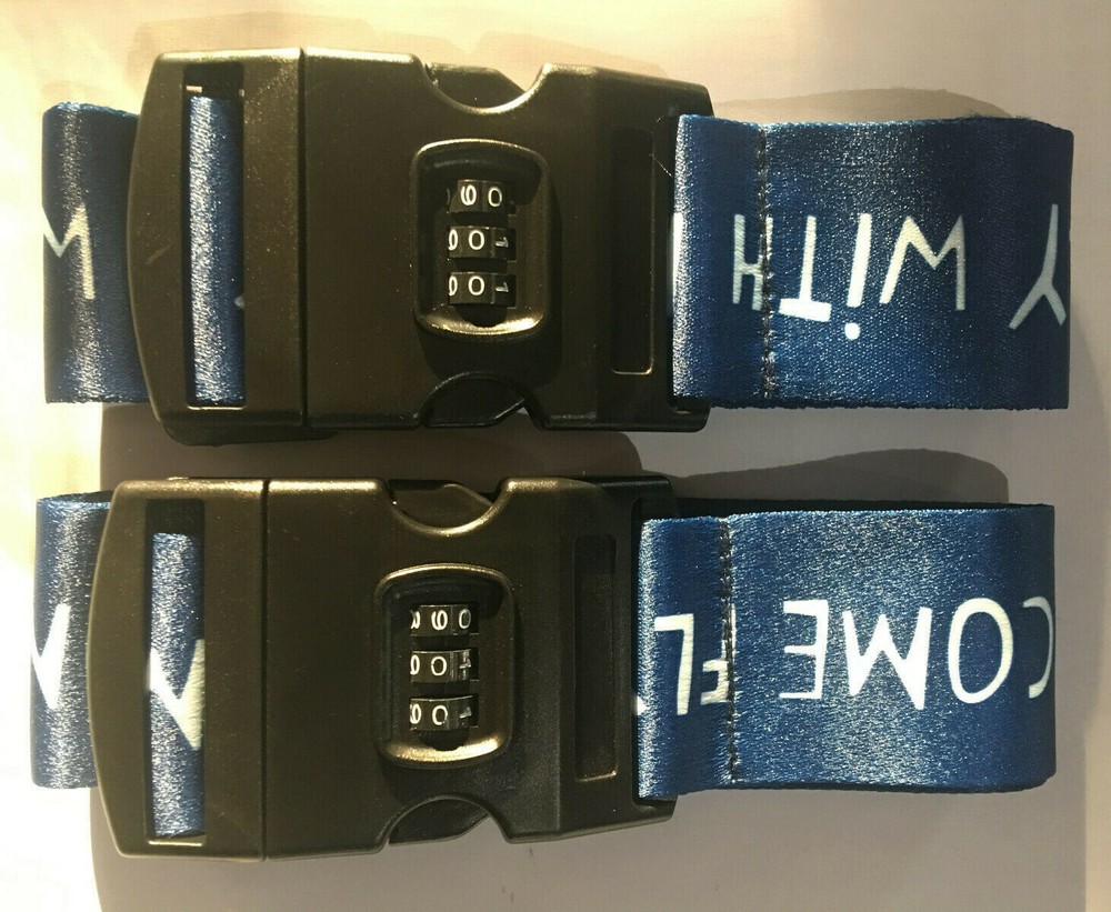 Xstrap Light 2 Pack Luggage Strap With Combination Lock Quick Release Buckle 79”