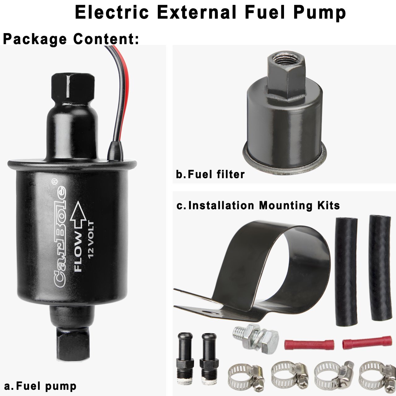 Advanced Universal Electric Fuel Pump Inline Low Pressure 5-9PSI Gas Diesel