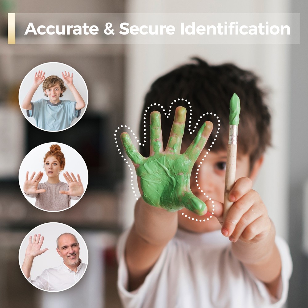 ARPHA Keyless Entry Door Lock Palm Recognition Digital Keypad Deadbolt+Knobs APP