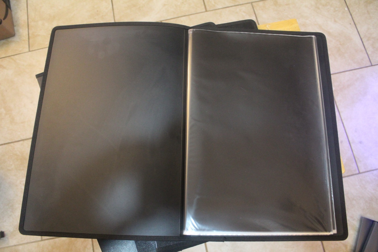 11x17 Art Portfolio Binder with 48 Pages Black Folder for Artwork Display