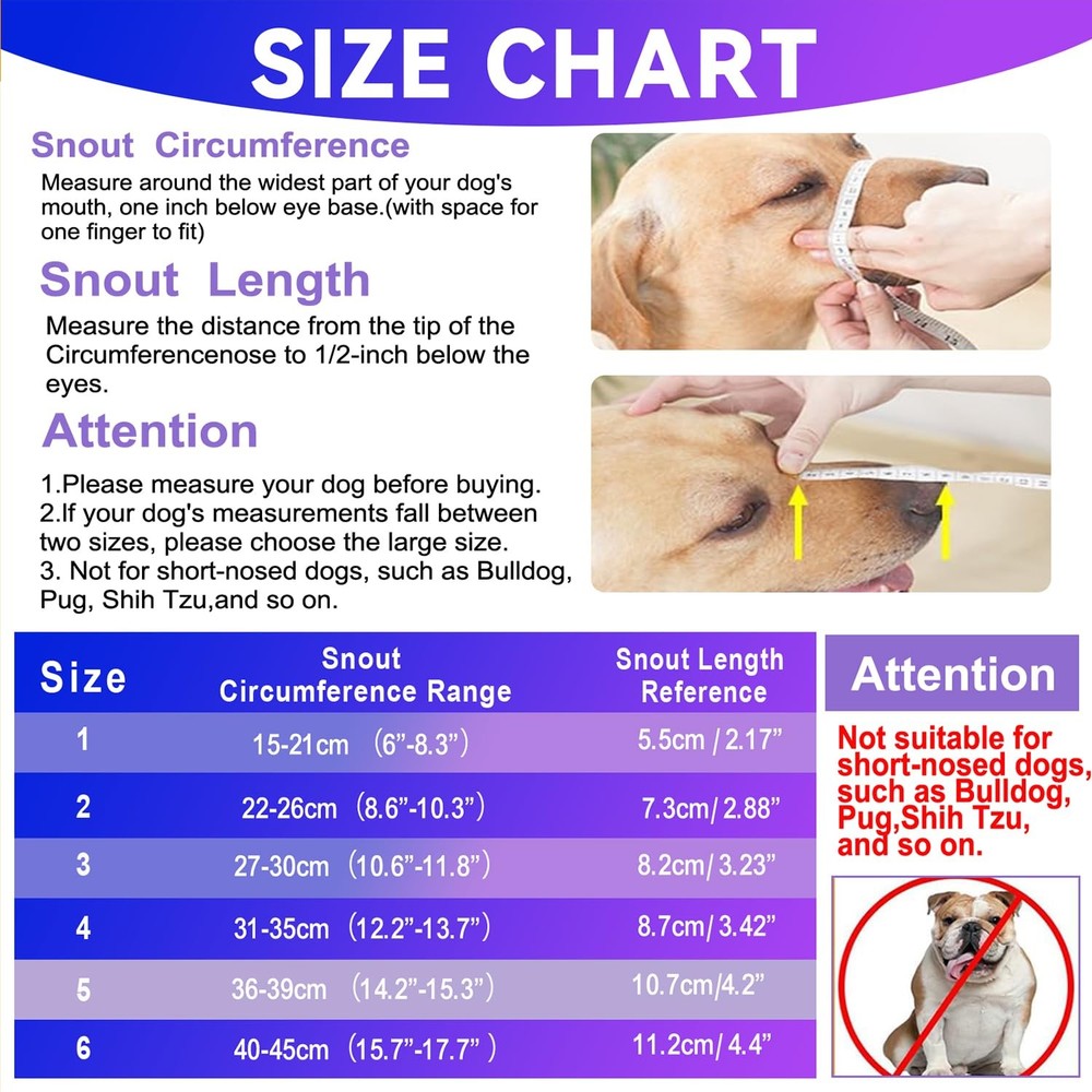 Dog Muzzle Basket Muzzle Anti Biting Chewing Sturdy Lightweight Muzzle Allows...