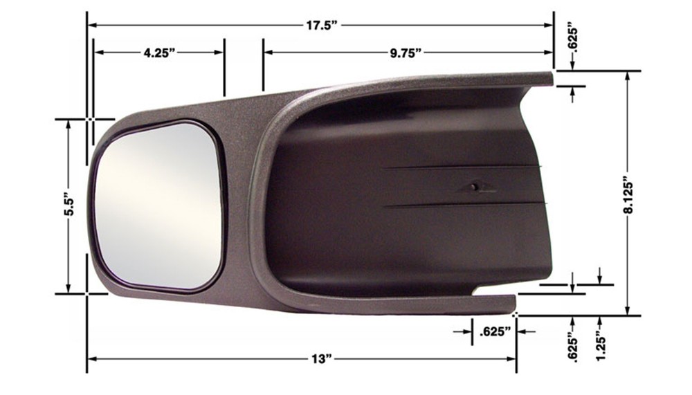 CIPA Mirrors 10702 Custom Towing Mirror