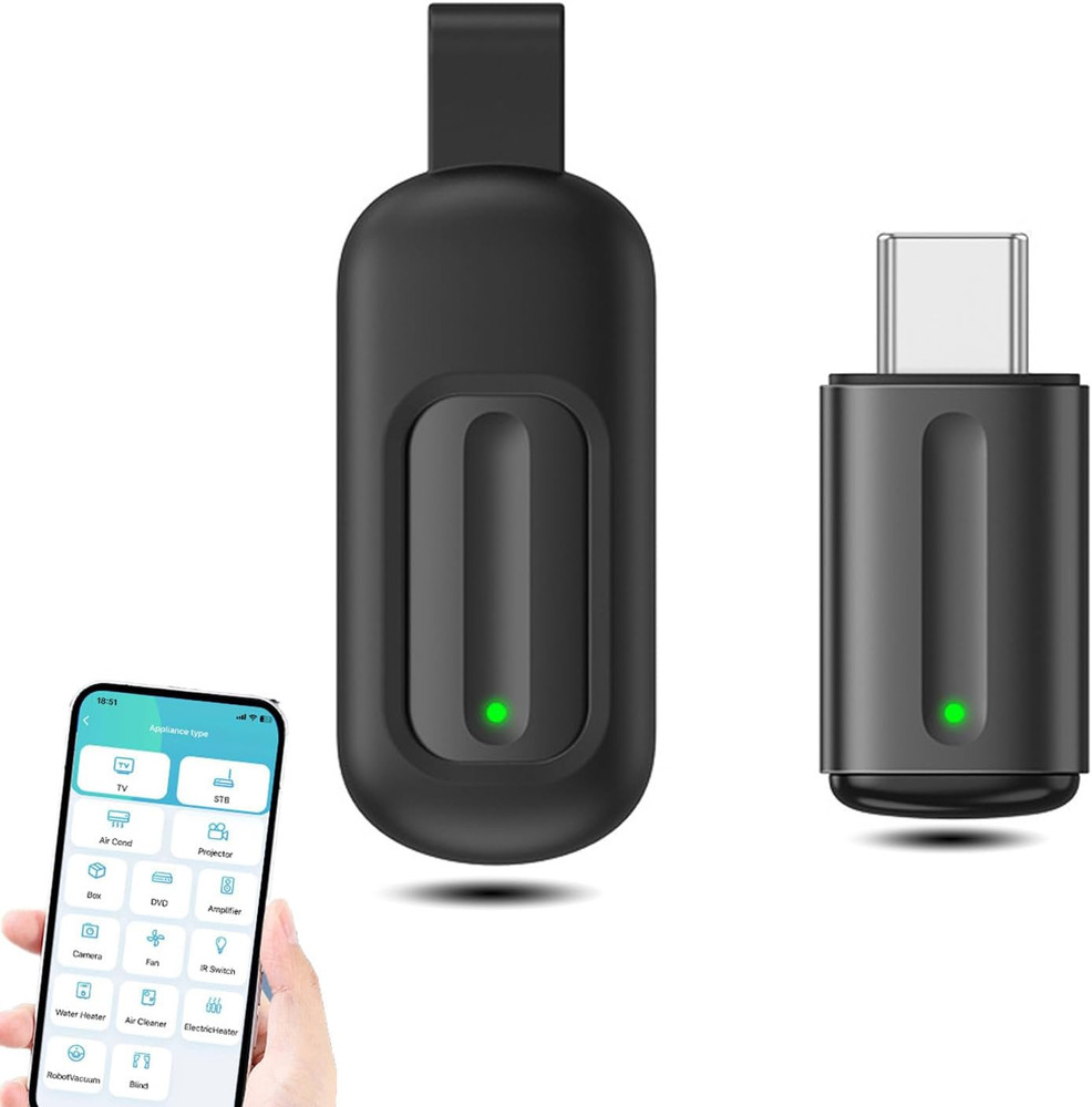 Mini Smartphone IR Remote Controller Adapter, Type C Universal Smart IR Controll