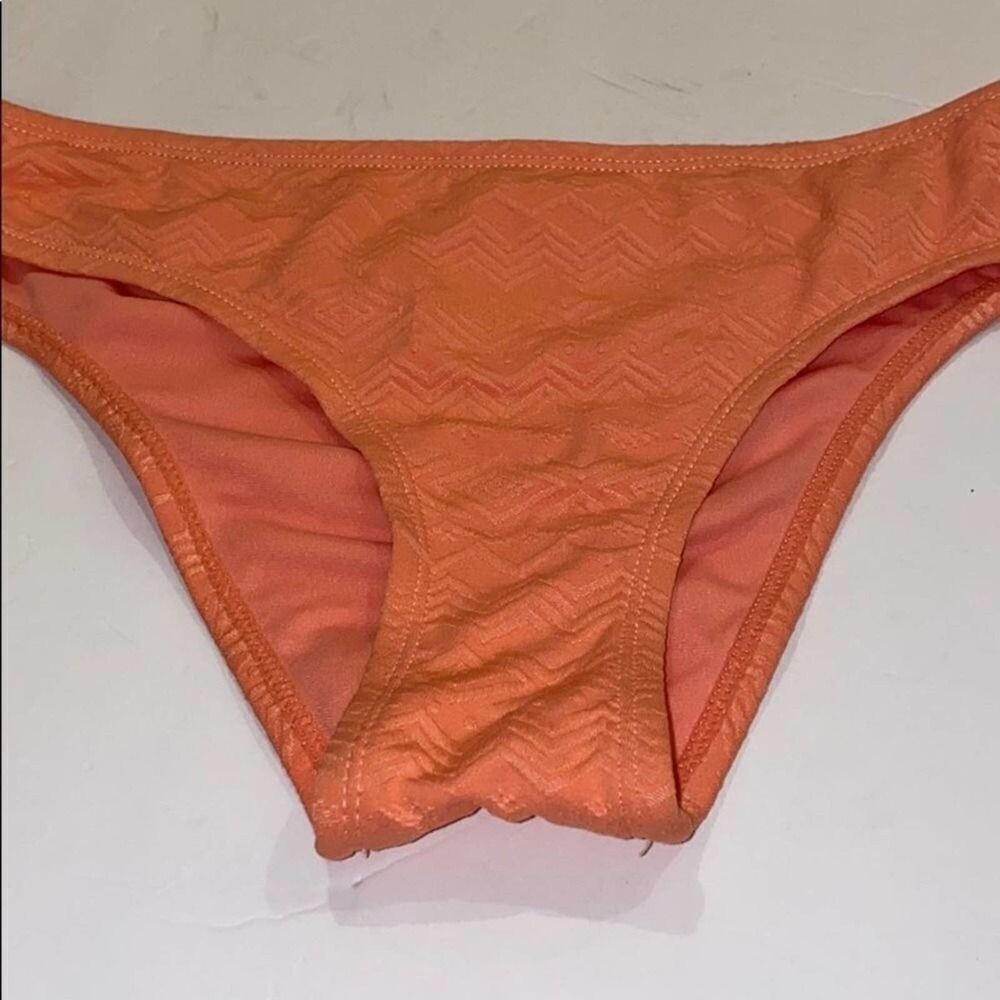 Hot Water Orange Rust Swim Bikini Brief Bottom M