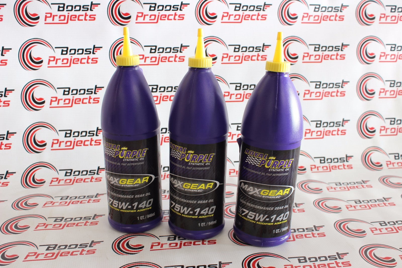 Royal Purple Max Gear Oil Synthetic 75W-140 1-Qt Bottle Set of 3 01301