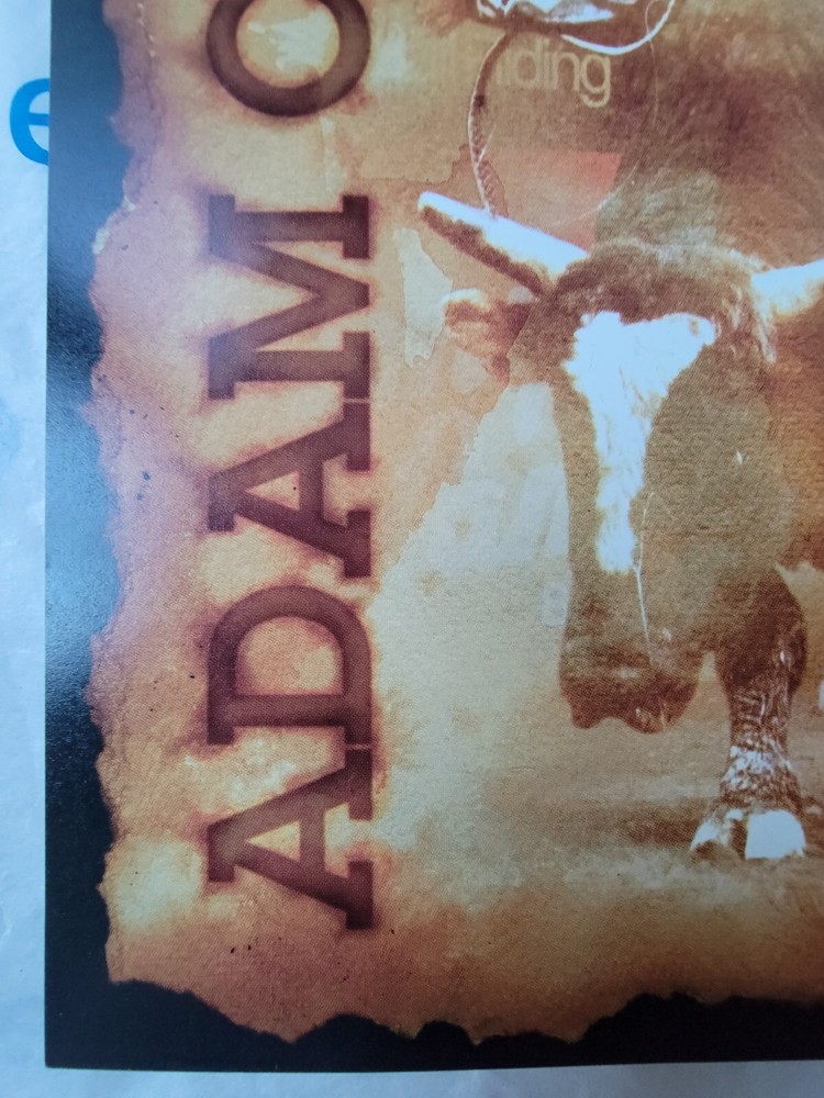 Adam Carrillo PBR Hand Signed 8 x 11