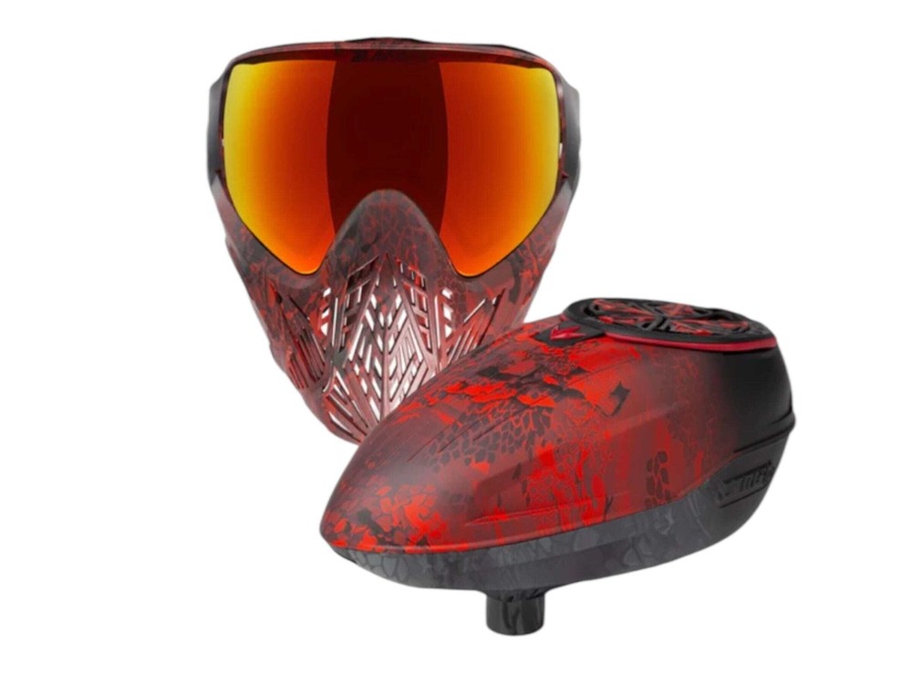 NEW CMD & CTRL2 Killer Combo Goggle + Loader - Fire Black Highlander