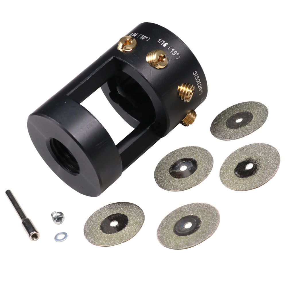 Tungsten Grinder Fits TIG Welding W/ Sharpener Multi-Angle & Offsets Head Tool