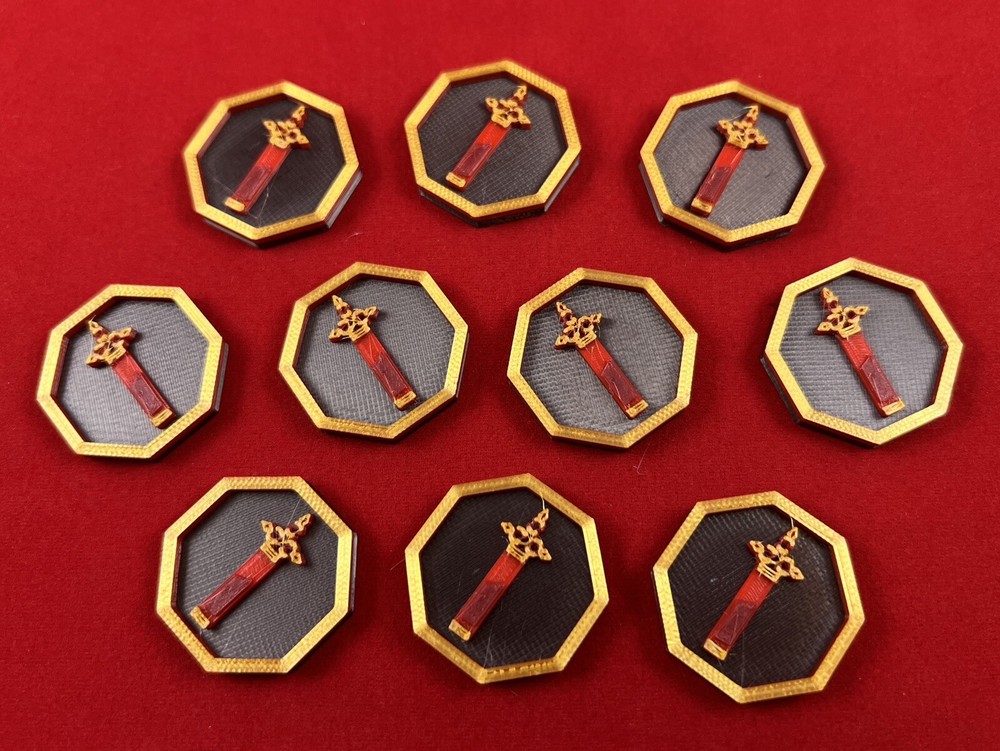 Blood Counters (10) - Compatible with Universal Counters Set for Magic