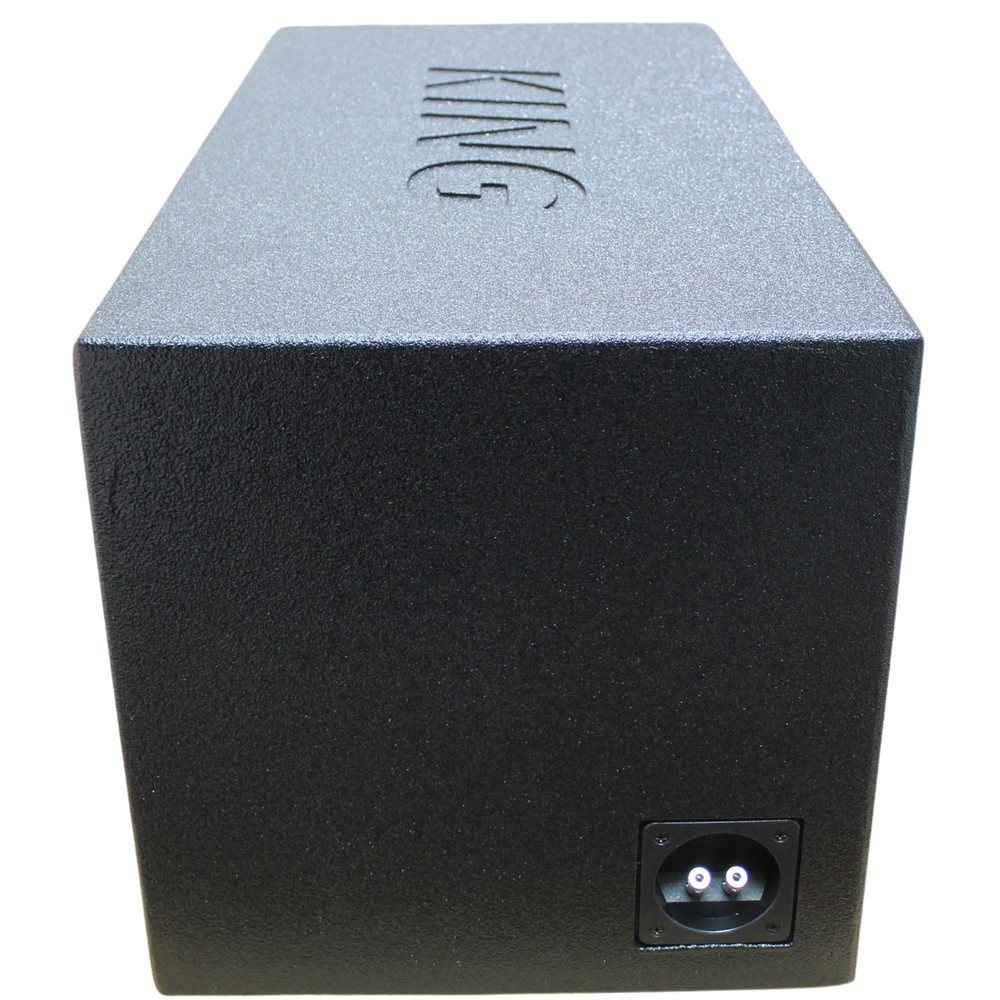 King Boxes 12" Single SPL Vented Sprayed Universal Subwoofer Box AK-12VLS