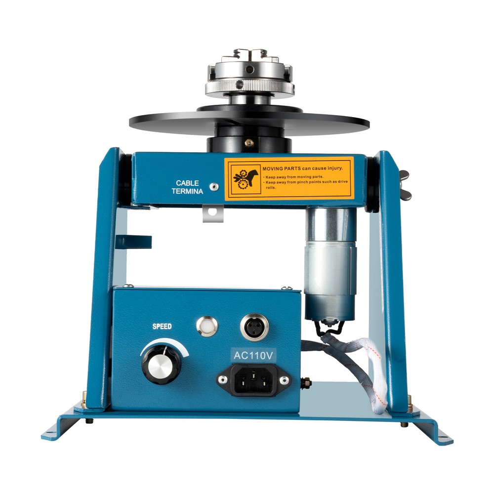 Rotary Welding Positioner With Adjustable Speed and Tiltable Table