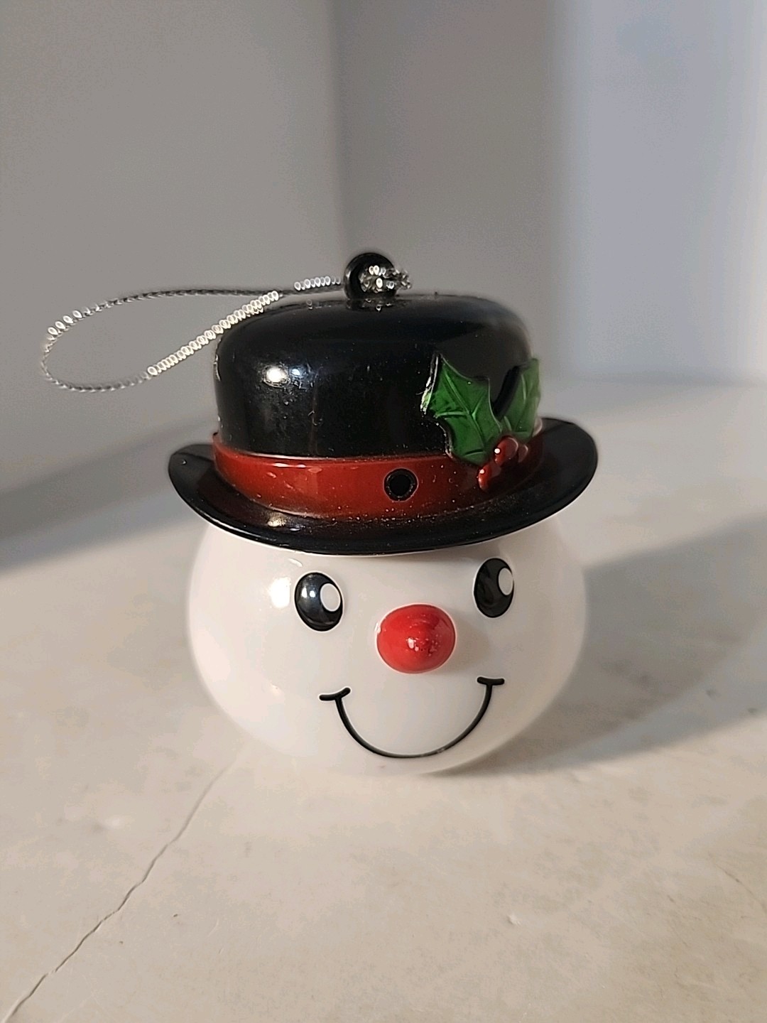 Motion Activated Christmas House Snowman Ornament Working Fresh Battery