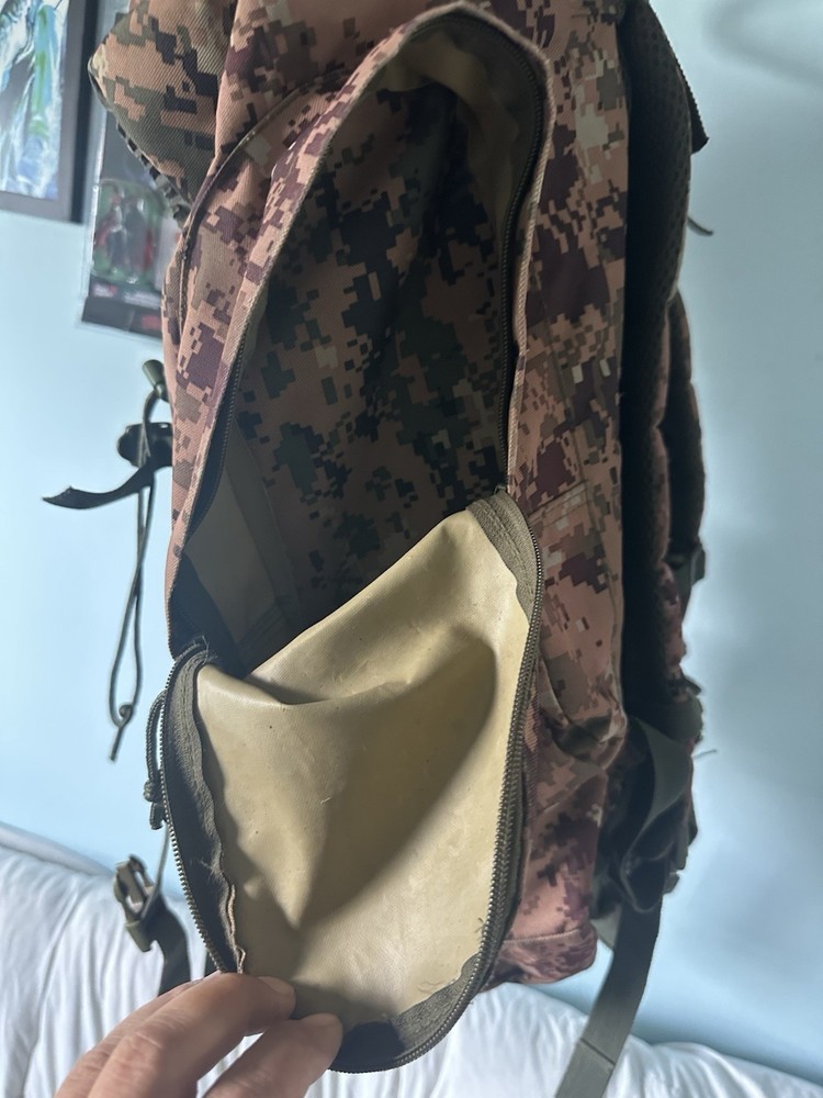 Mill Spec Plus Camo Backpack with Pockets On Both Sides