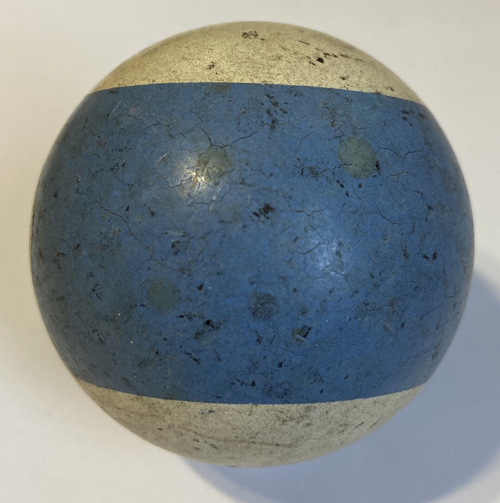 Antique Clay 10 Ball Billiard Pool Ball