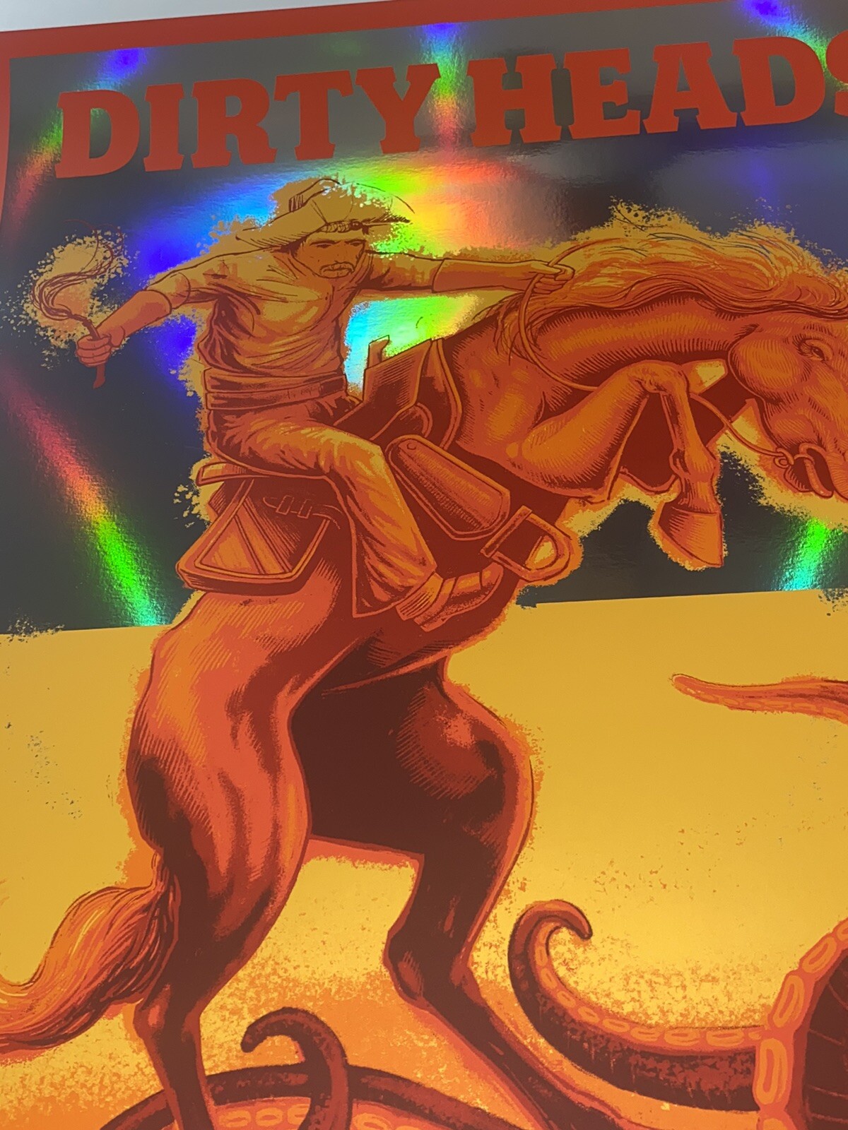 Dirty Heads Poster 713 Music Hall Houston TX 23 Silkscreen FOIL Low Run S/N X/10