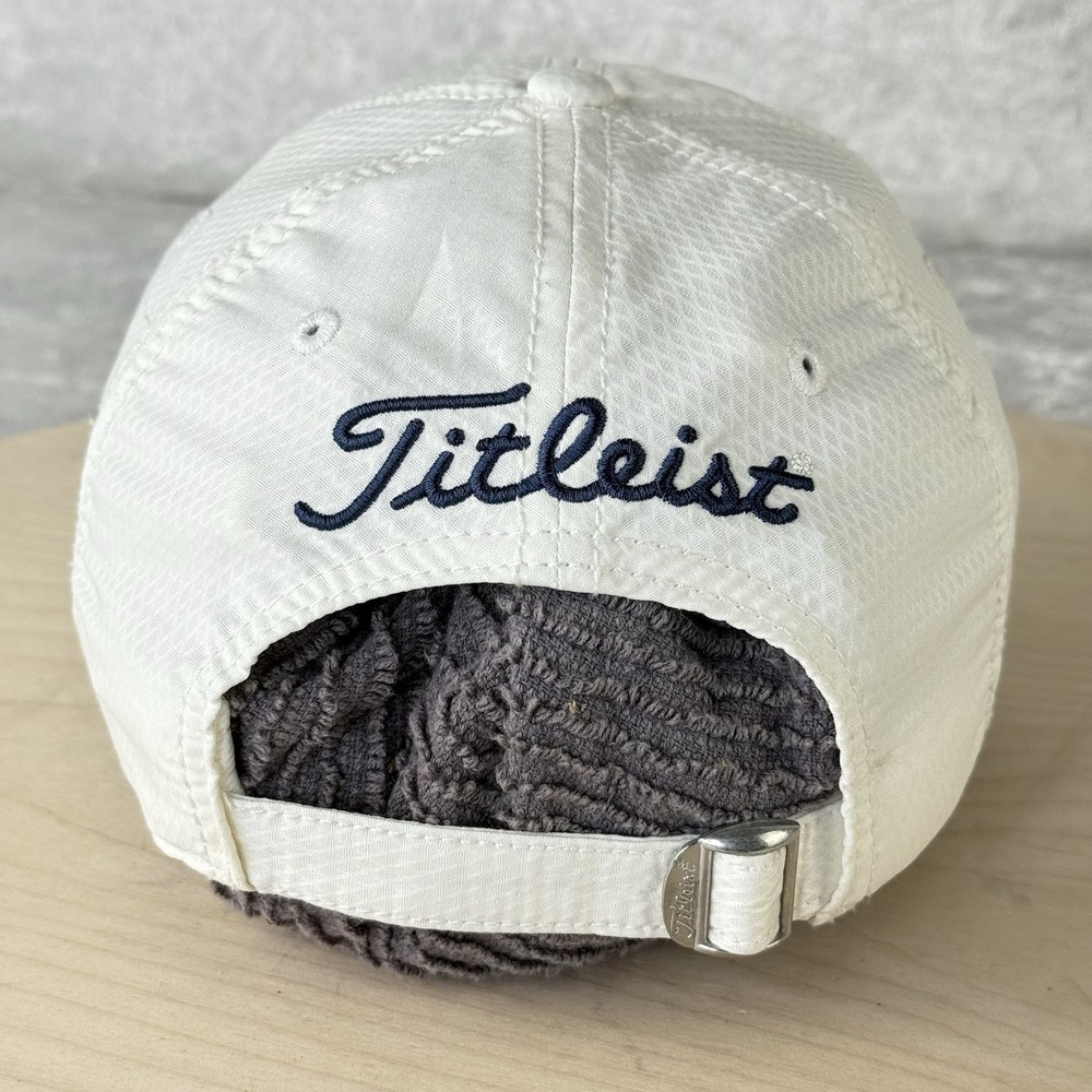 Titleist Golf Cap - White w/ Blue Embroidered Logo - Adjustable