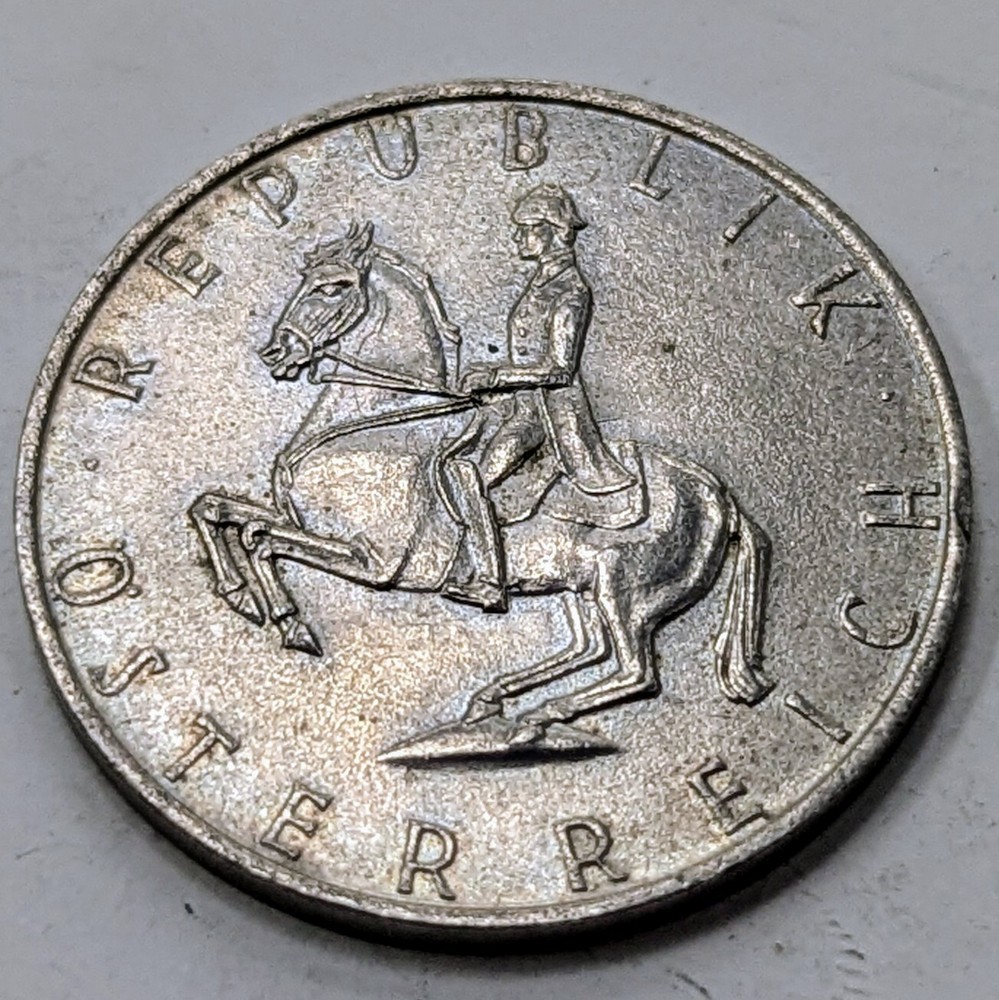 1971 Austria 5 Schilling KM# 2889a - High Grade