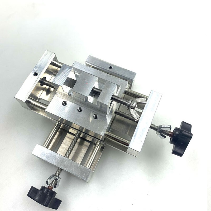 Precision Cross Manual Sliding Table Linear Rail X/Y Axis Platform w/ B Clamp