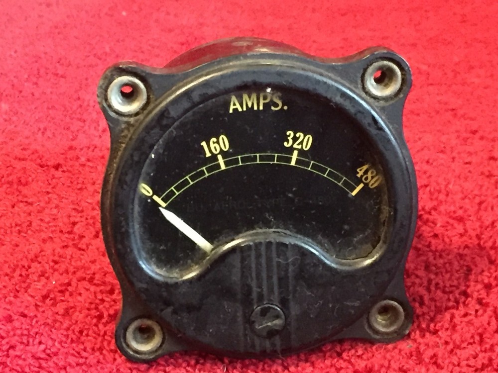 AIRCRAFT 2 1/4" AMPS INDICATOR