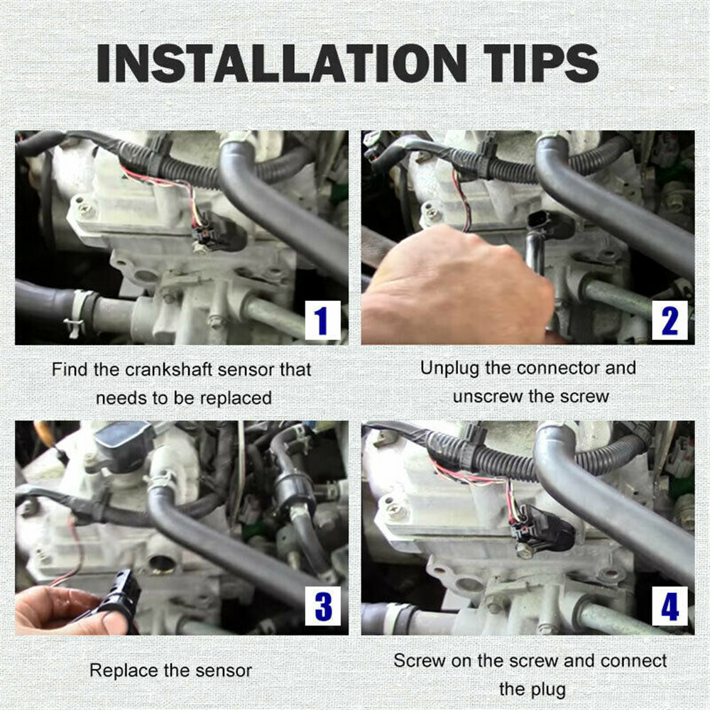 Camshaft Cam Crankshaft Position Sensor LH & RH Set of 3 For Infiniti Nissan