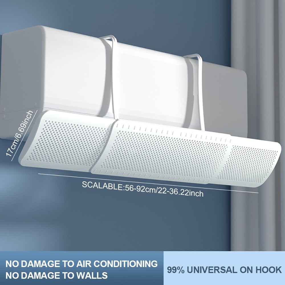 Air Conditioner Wind Shield Anti Direct Blowing Deflector Baffle Universal