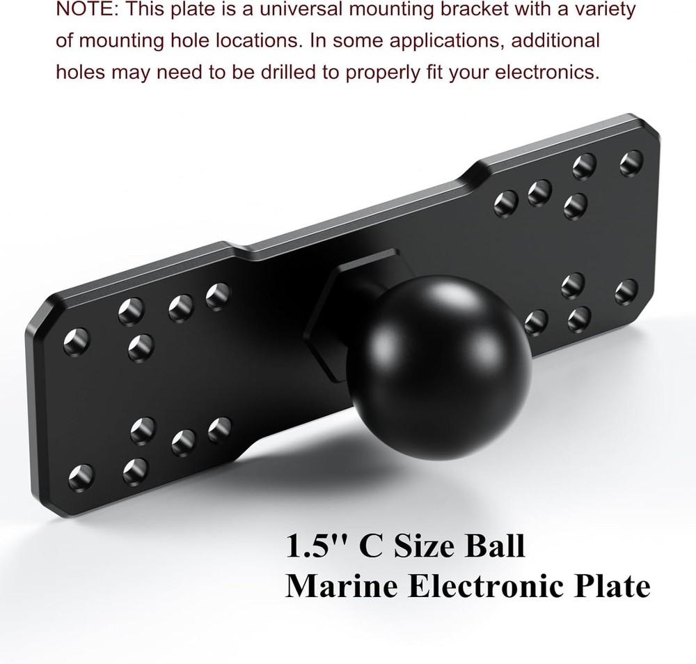 1.5'' Ball Aluminum Fish Finder Mount - Universal Marine Electronics Solution