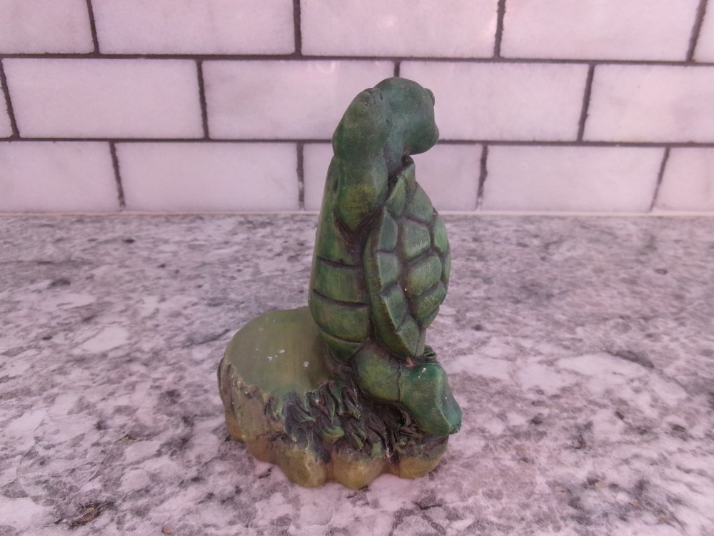 Turtle Figurine's, Book-Ends, Vintage, Pottery, Rustic,