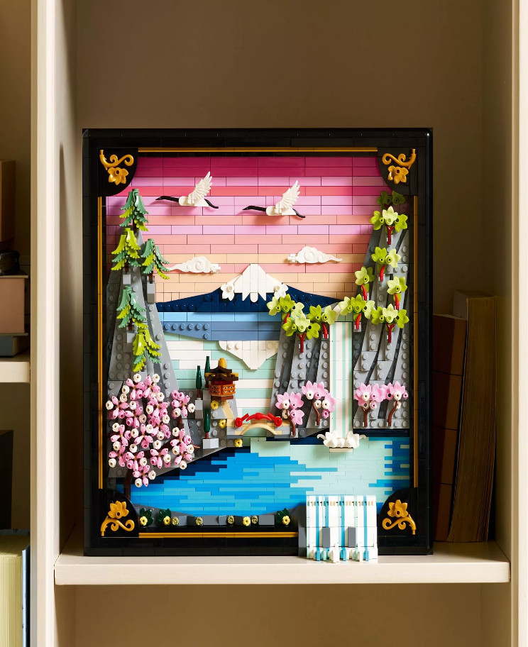 [ BIG SALE ] LEGO Japanese Cherry Blossom Art Build