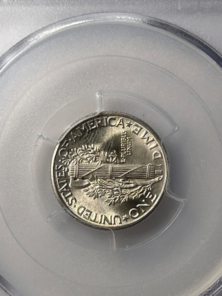 1938 P Mercury Silver Dime PCGS MS65 FB