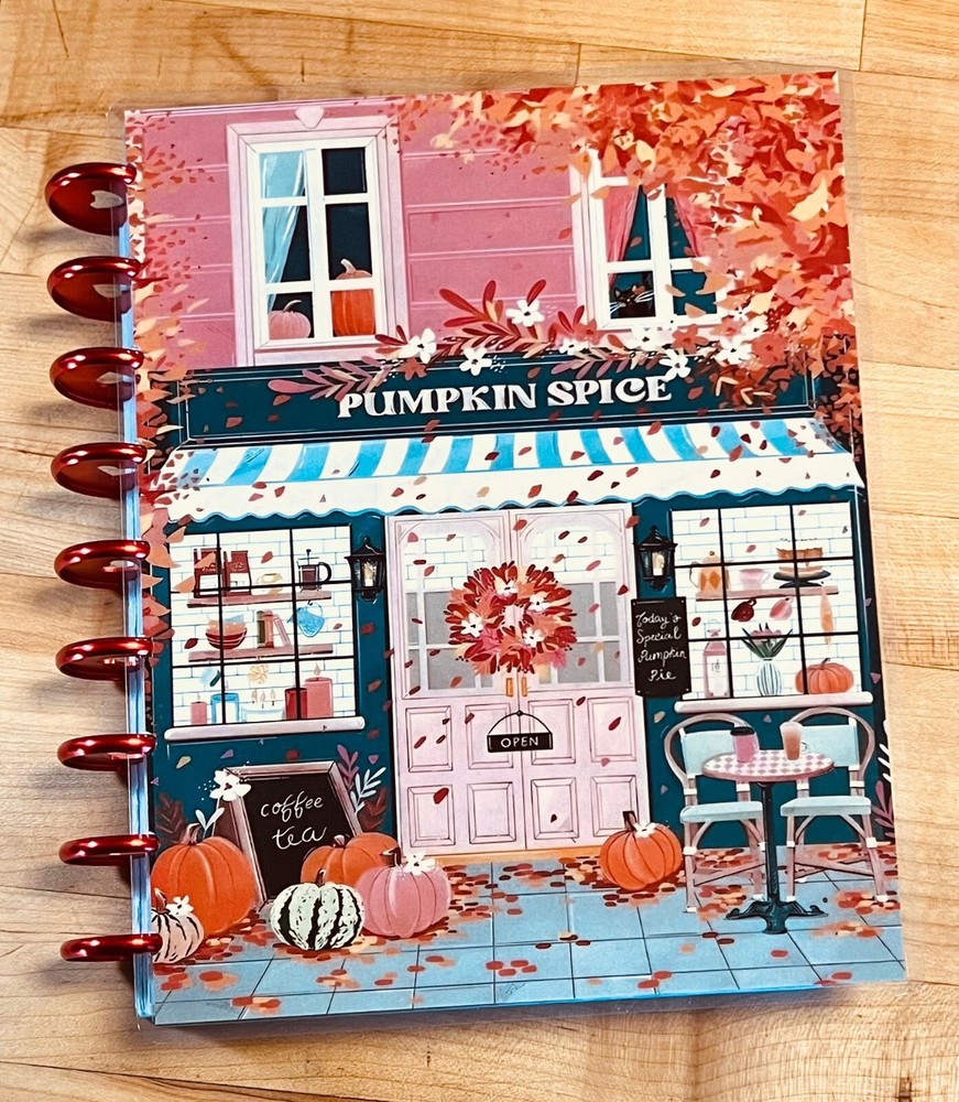 Fall Cute Pumpkin Spice Storefront Cover Set for use with Classic Happy Planner-