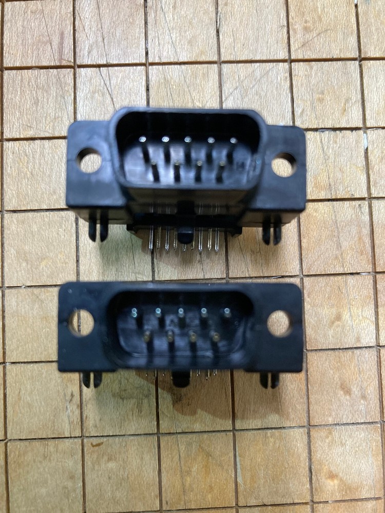 Joystick CONNECTORS (2) DB-9M PCB Atari/Commodore 2600/7800/800 NEW