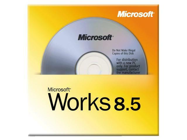 NEW Microsoft Works 8.5 Office Program Suite Word processor spreadsheet database
